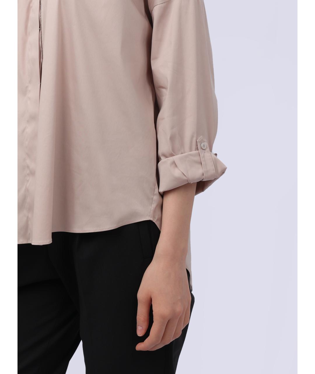 BRUNELLO CUCINELLI Бежевая хлопковая рубашка, фото 5