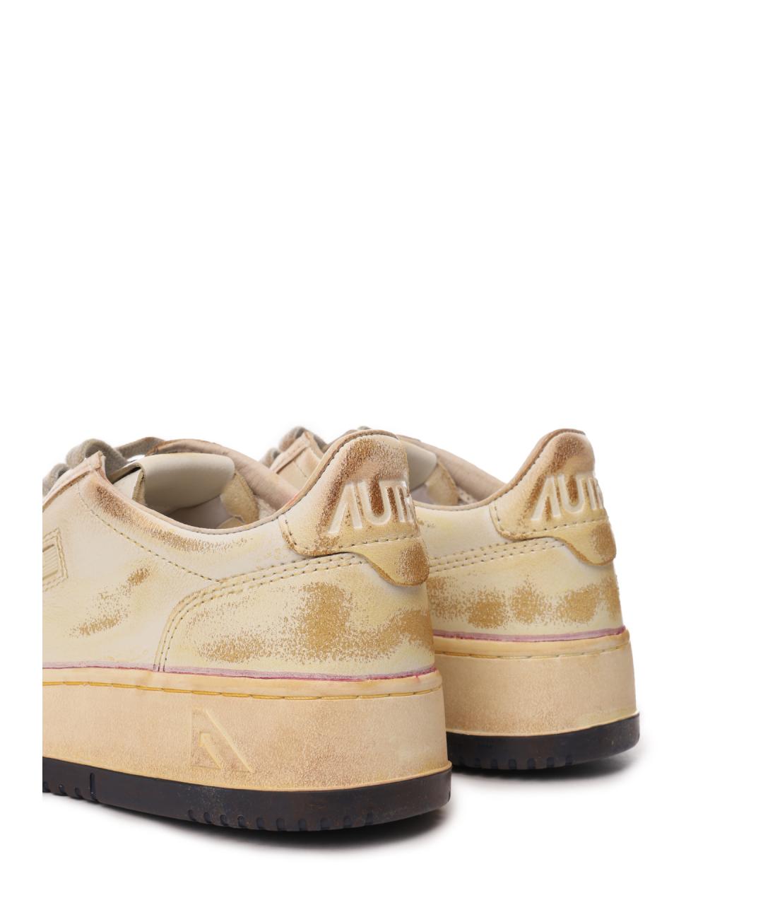 AUTRY Бежевые кожаные кеды, фото 6