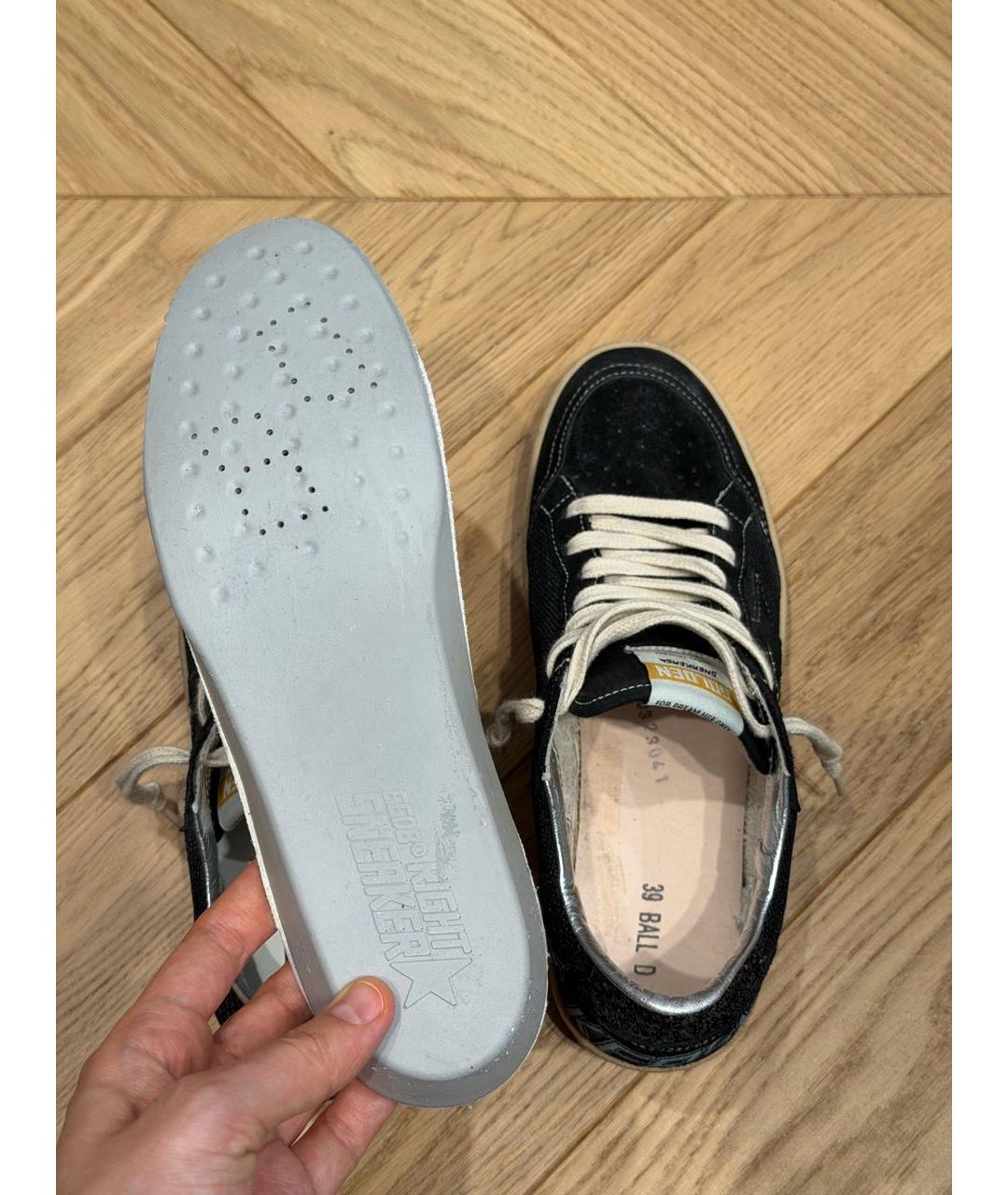 GOLDEN GOOSE DELUXE BRAND Черные замшевые кеды, фото 7