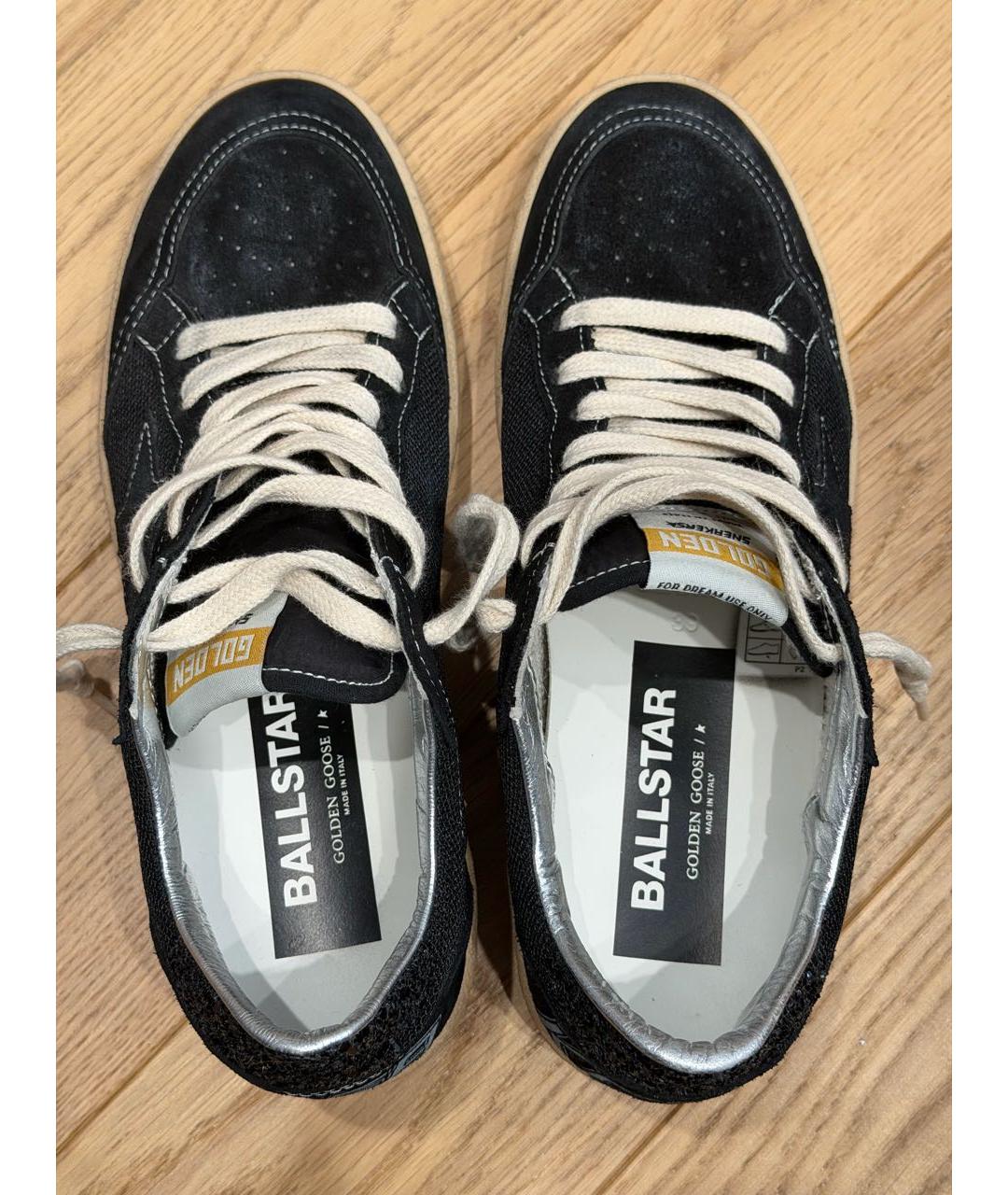 GOLDEN GOOSE DELUXE BRAND Черные замшевые кеды, фото 3