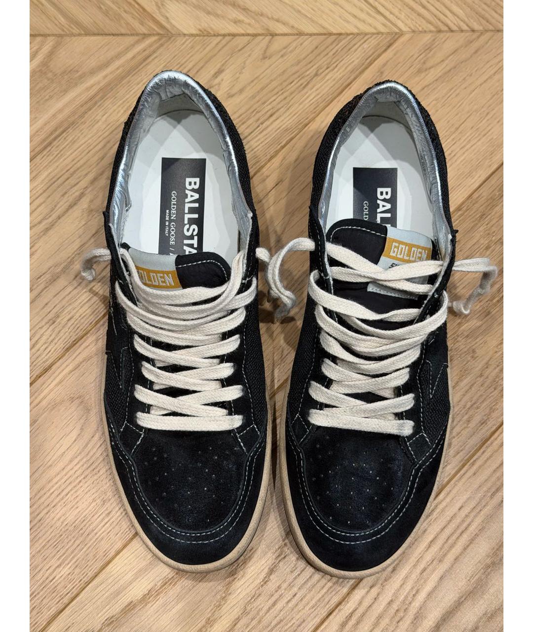 GOLDEN GOOSE DELUXE BRAND Черные замшевые кеды, фото 2