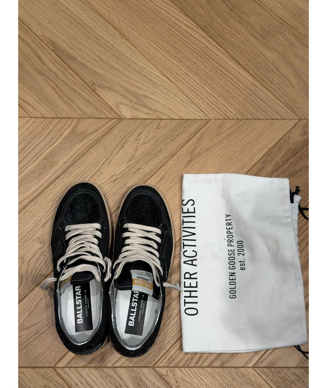 GOLDEN GOOSE DELUXE BRAND Черные замшевые кеды, фото 6