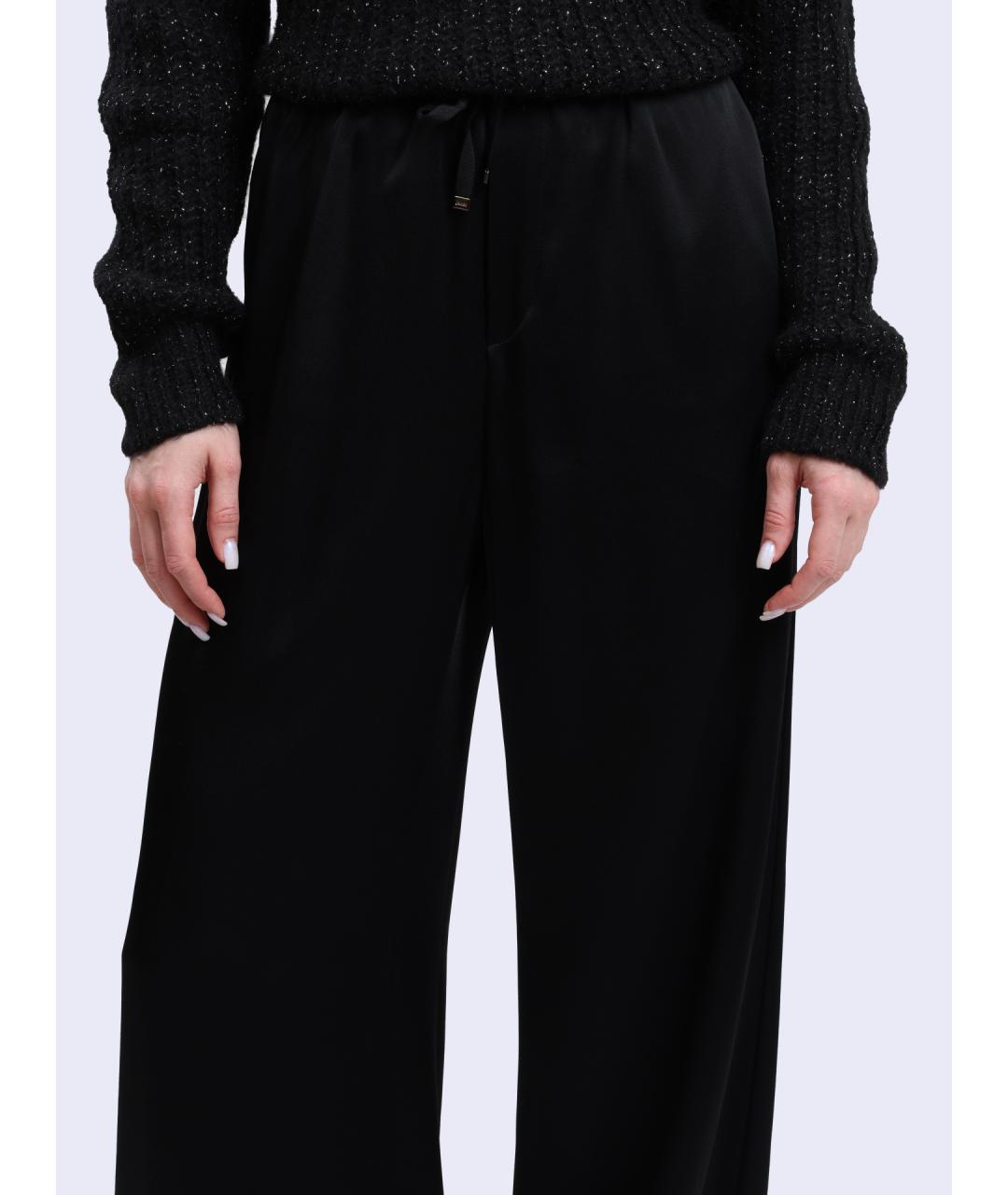 HERNO Черные прямые брюки, фото 4