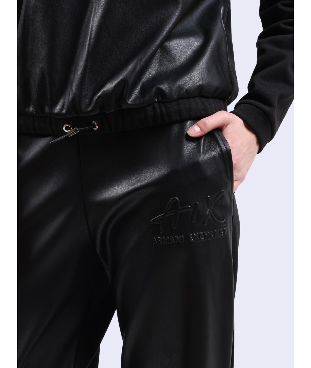 ARMANI EXCHANGE Черные прямые брюки, фото 4