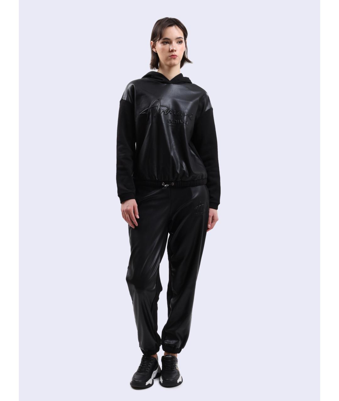 ARMANI EXCHANGE Черные прямые брюки, фото 2