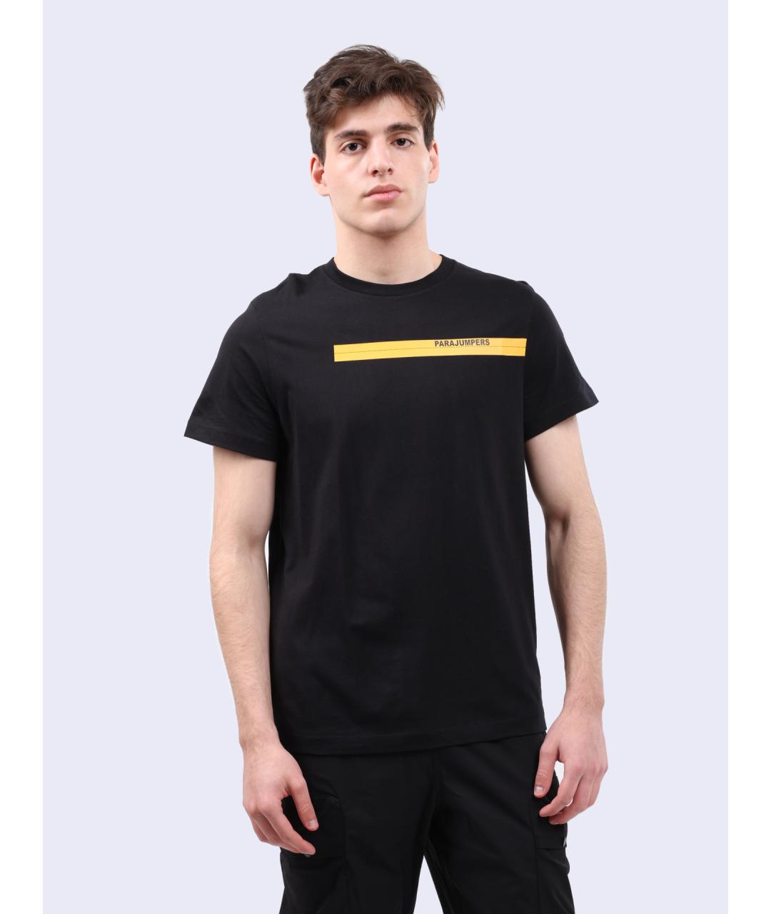 PARAJUMPERS Черная хлопковая футболка, фото 5