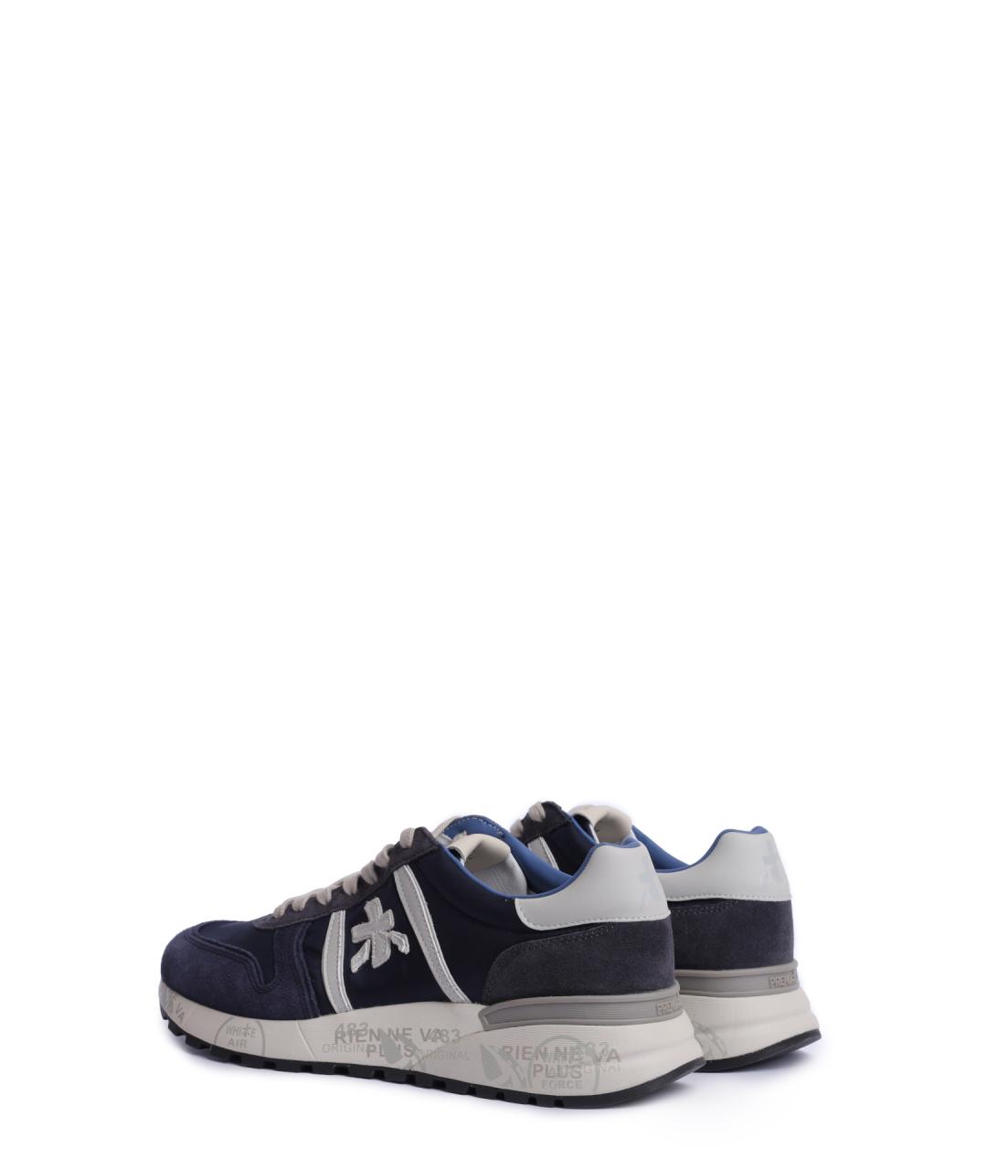 PREMIATA Синие замшевые низкие кроссовки / кеды, фото 5