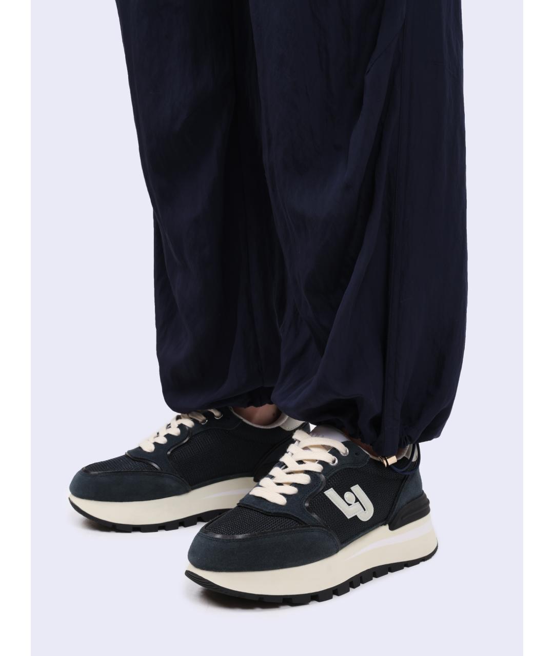 LIU JO Синие прямые брюки, фото 4