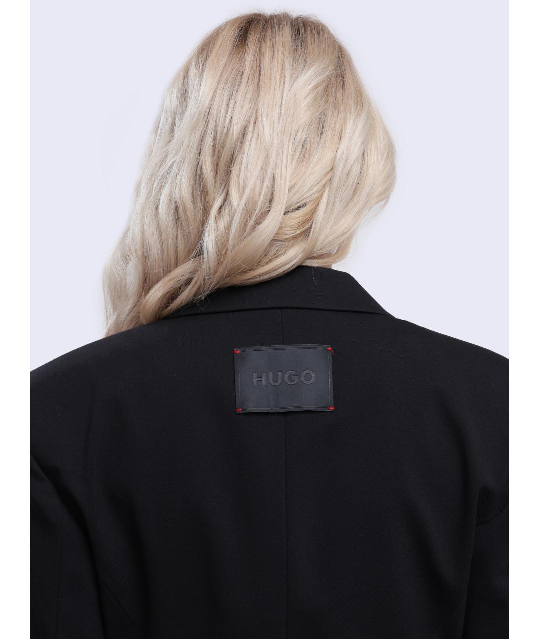 HUGO Черный жакет/пиджак, фото 5