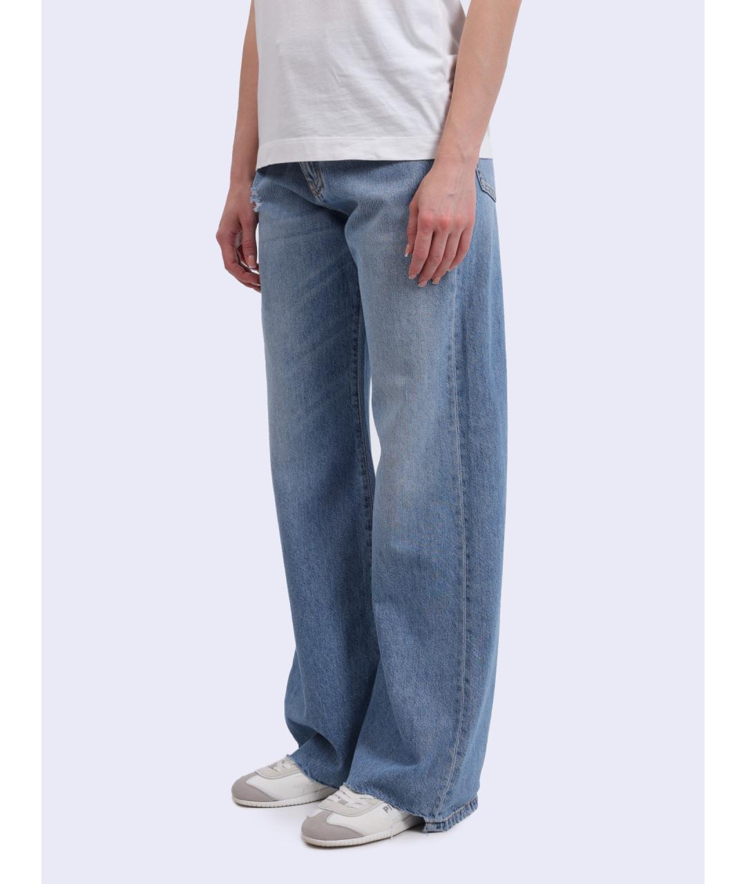 PINKO Синие прямые джинсы, фото 3