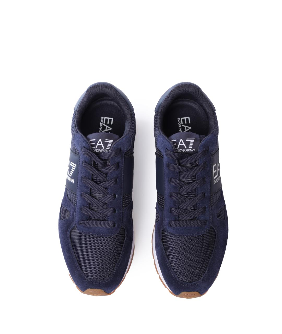 EA7 Темно-синие высокие кроссовки / кеды, фото 5
