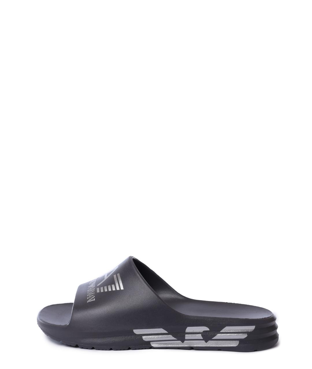 EA7 Серые резиновые шлепанцы, фото 6