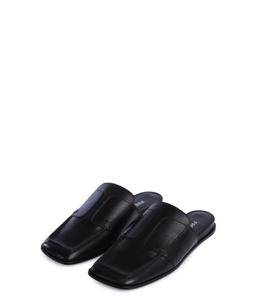 PREMIATA Черные кожаные мюли, фото 2
