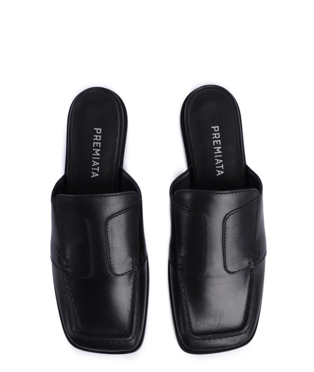 PREMIATA Черные кожаные мюли, фото 3