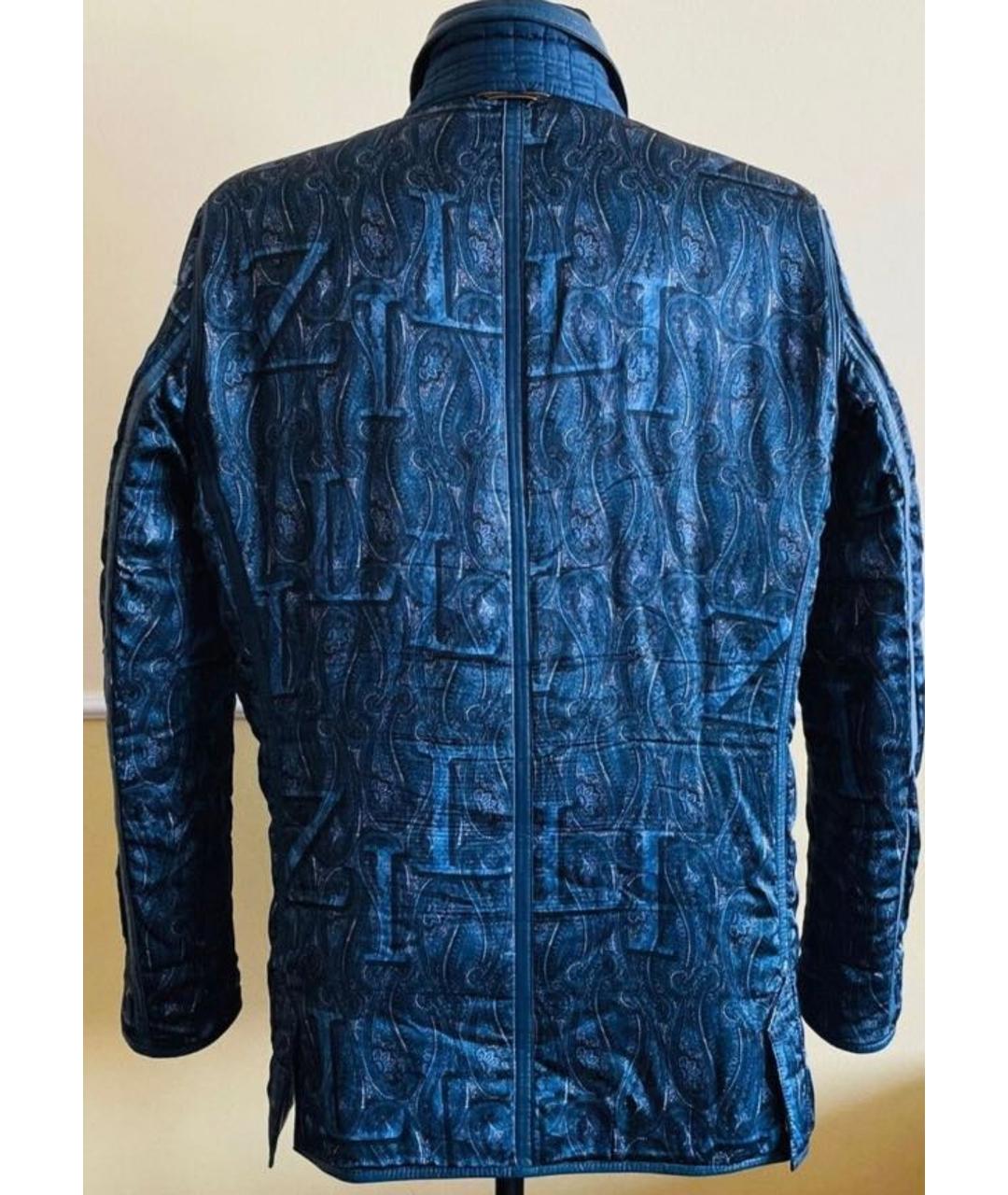 ZILLI Синяя шелковая куртка, фото 6