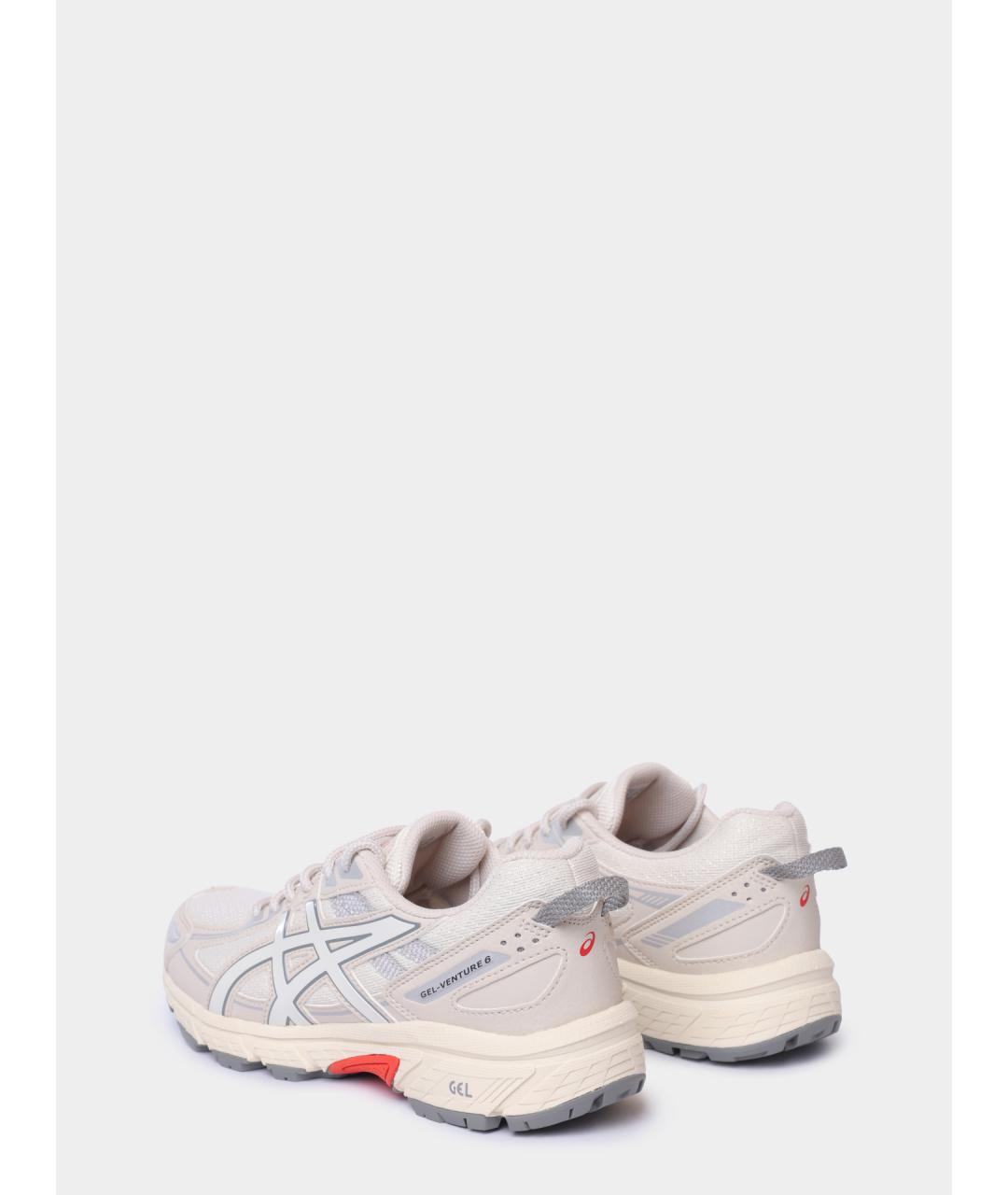 ASICS Бежевые текстильные кроссовки, фото 5