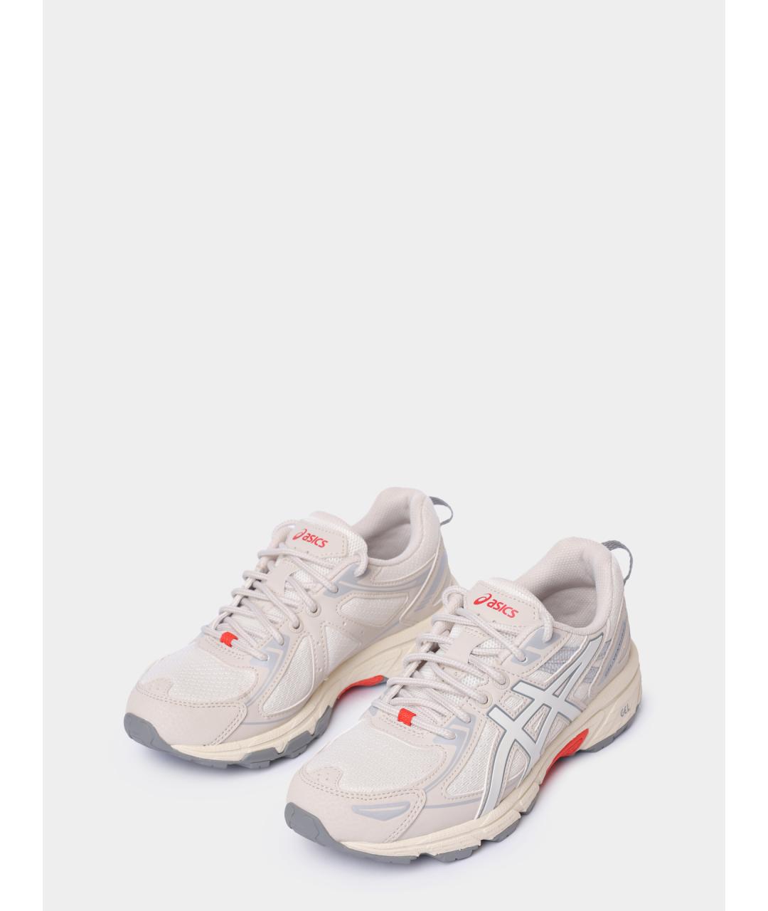 ASICS Бежевые текстильные кроссовки, фото 2