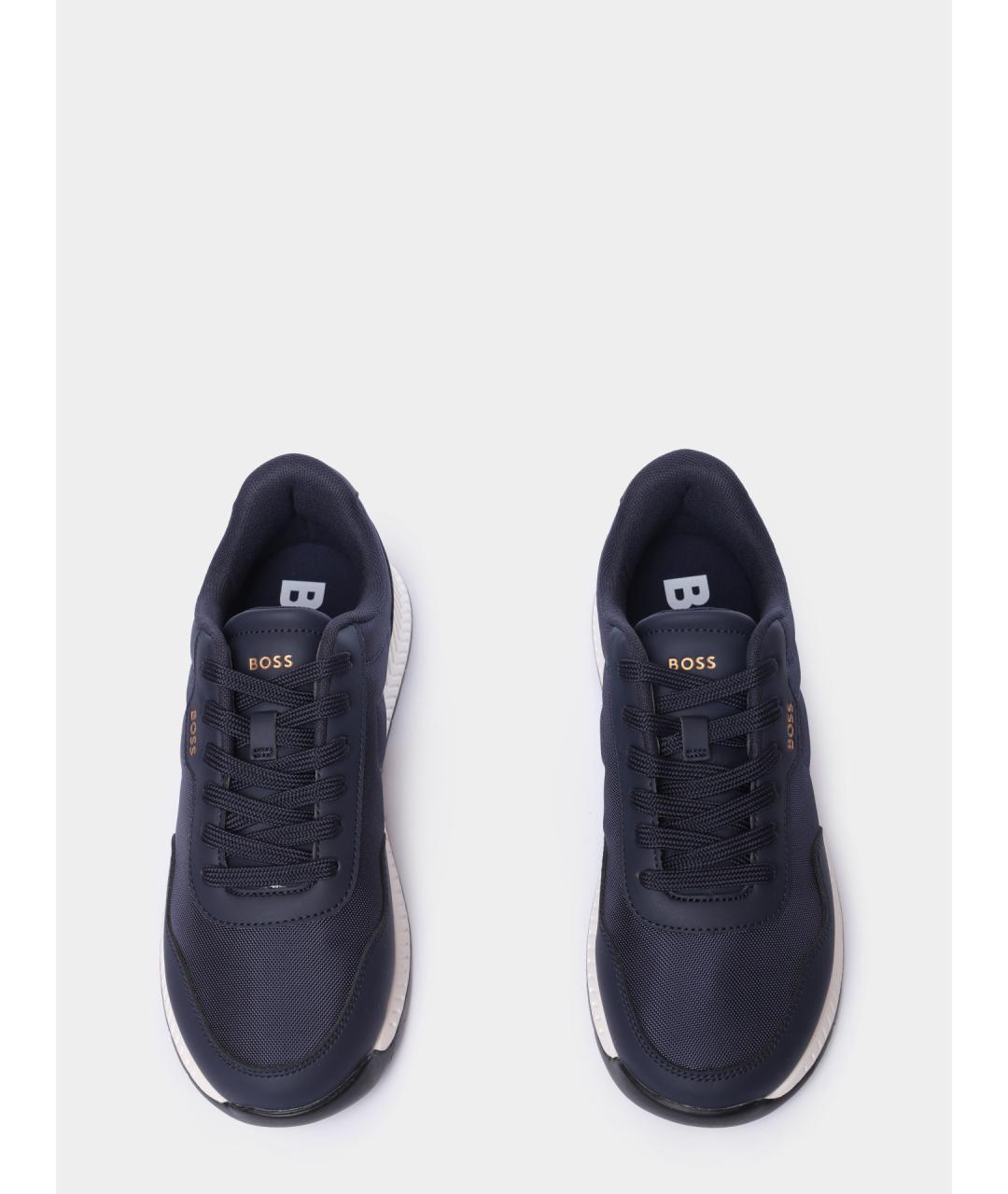 HUGO BOSS Синие низкие кроссовки / кеды, фото 3