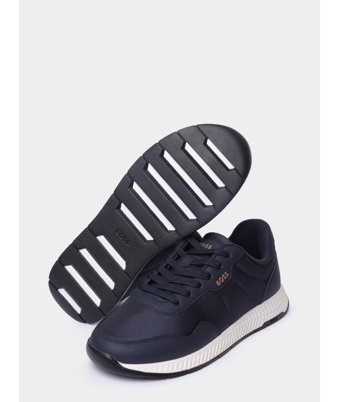 HUGO BOSS Синие низкие кроссовки / кеды, фото 4