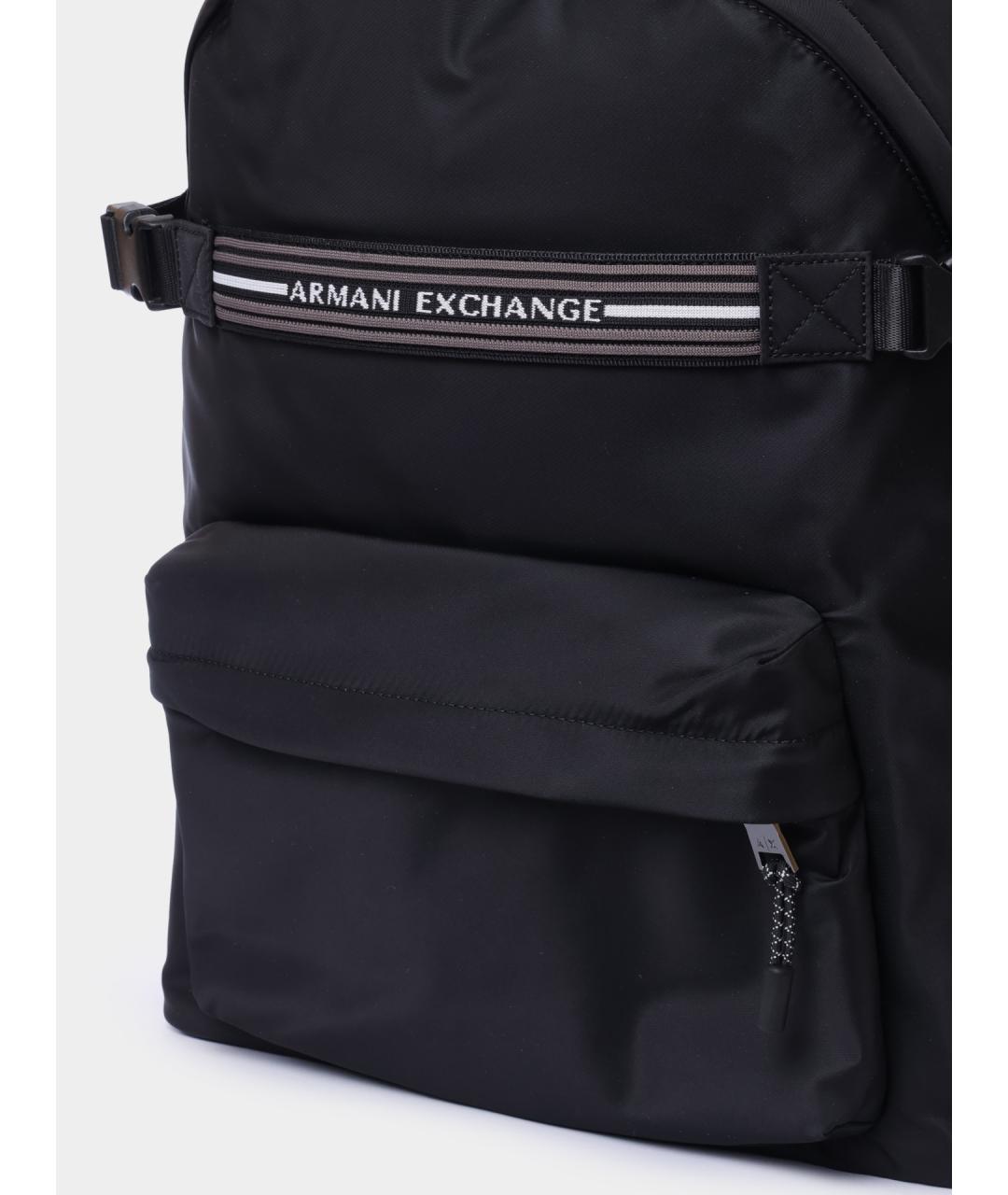 ARMANI EXCHANGE Черный тканевый рюкзак, фото 3