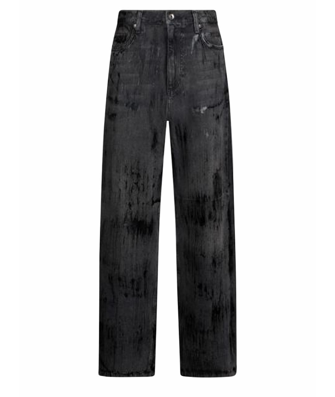 LIU JO Черные хлопковые прямые джинсы, фото 1
