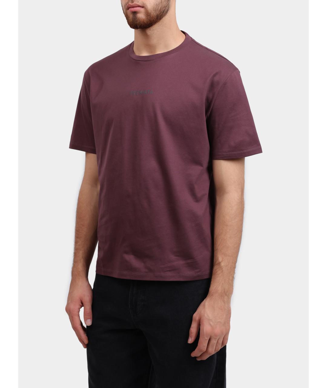 PREMIATA Бордовая хлопковая футболка, фото 3