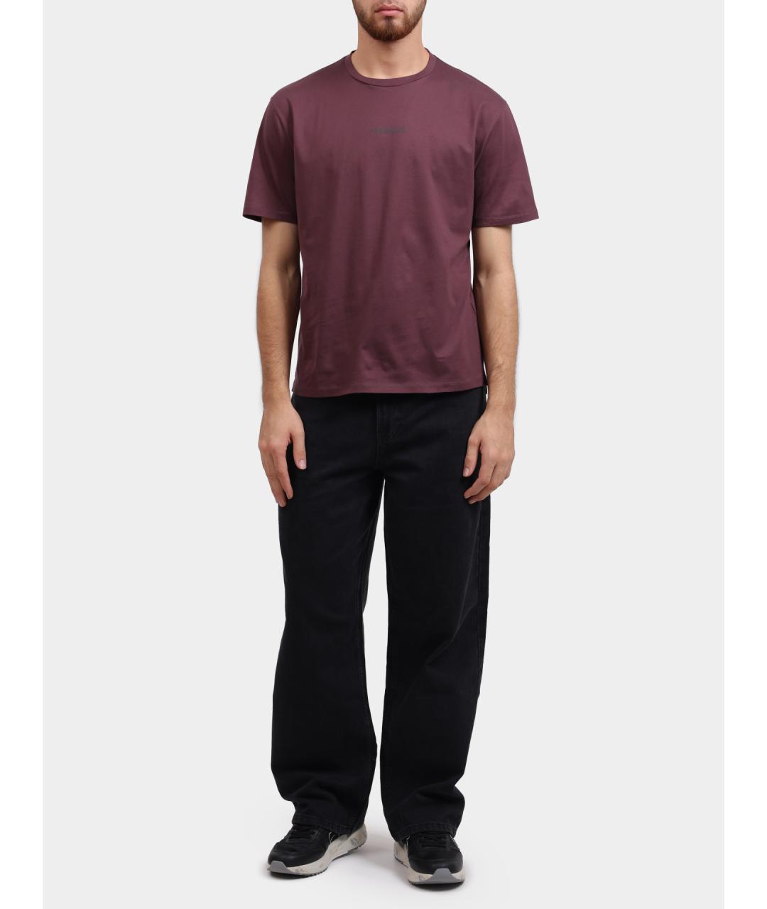 PREMIATA Бордовая хлопковая футболка, фото 2