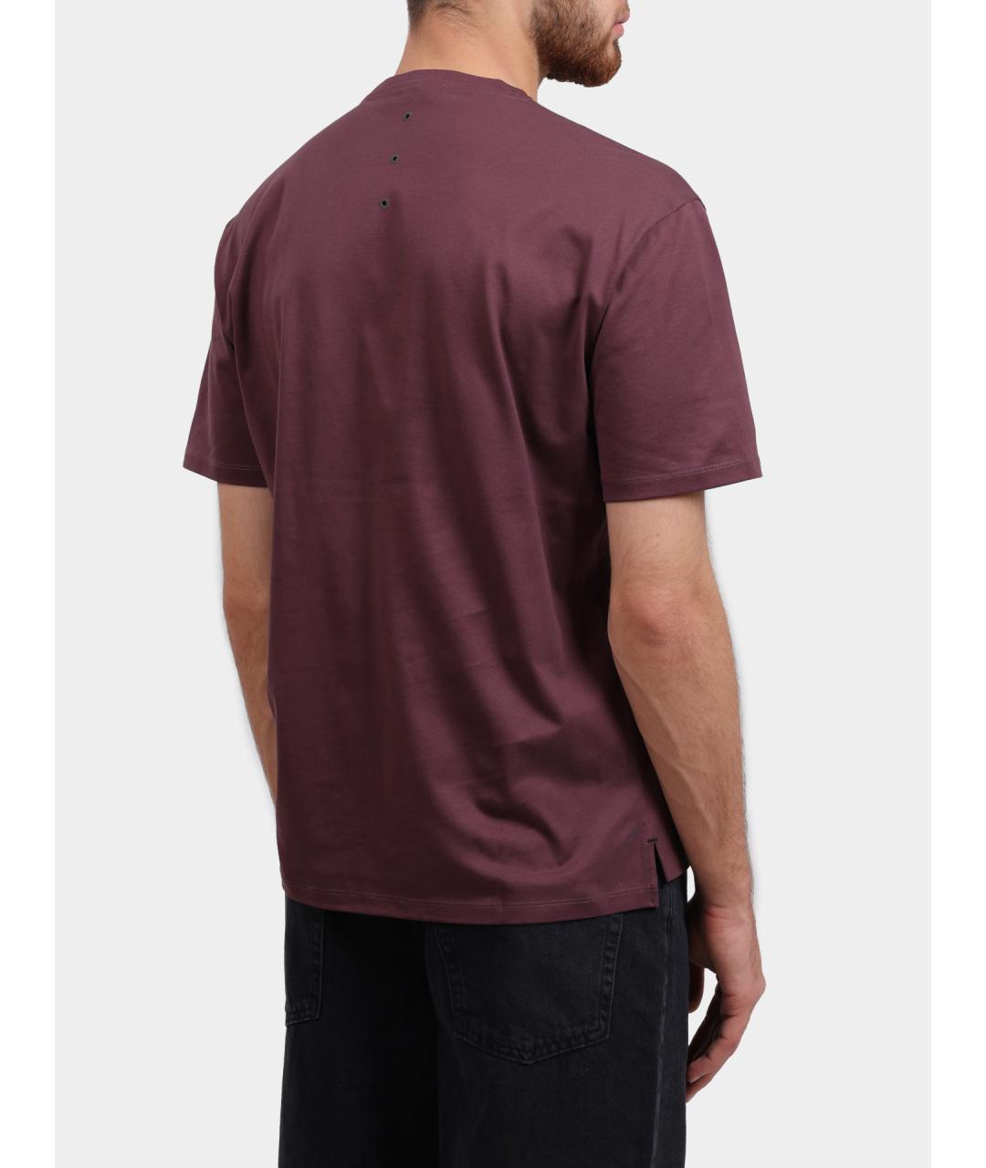 PREMIATA Бордовая хлопковая футболка, фото 4