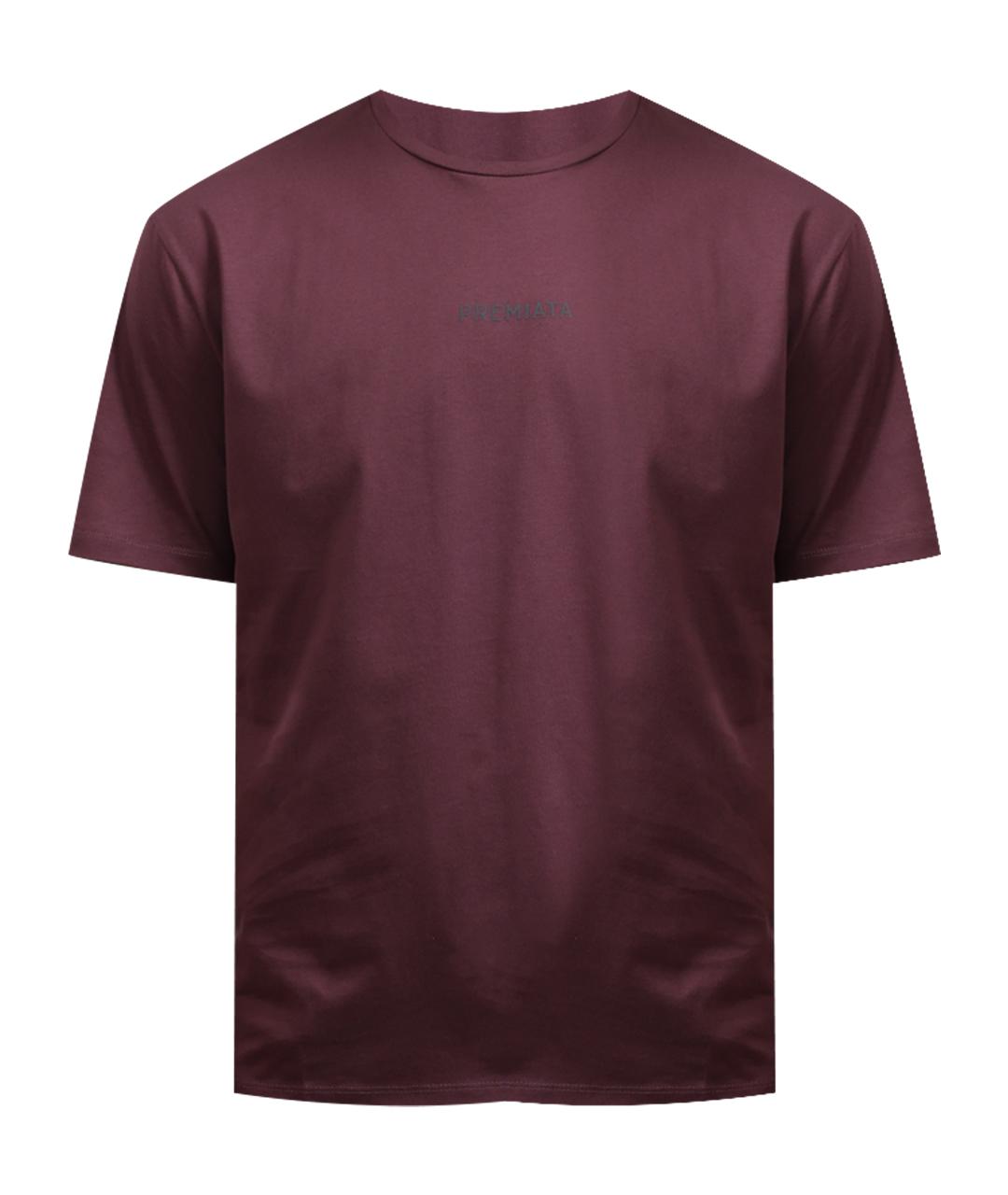 PREMIATA Бордовая хлопковая футболка, фото 1