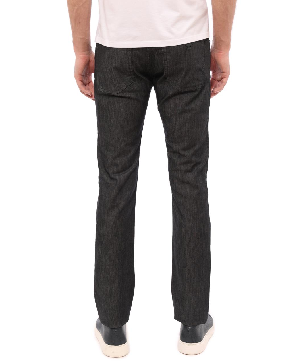EMPORIO ARMANI Серые прямые джинсы, фото 4
