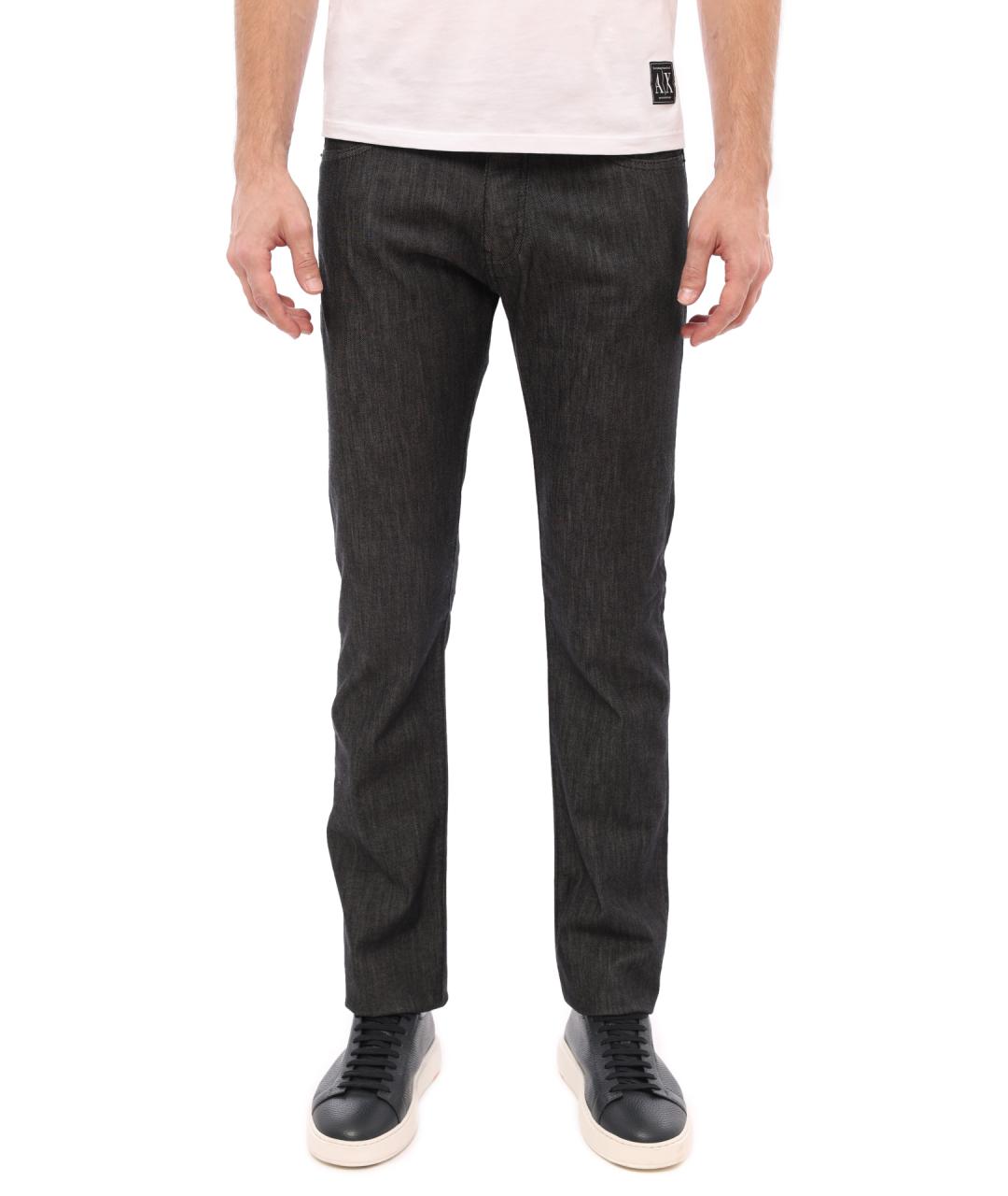 EMPORIO ARMANI Серые прямые джинсы, фото 1