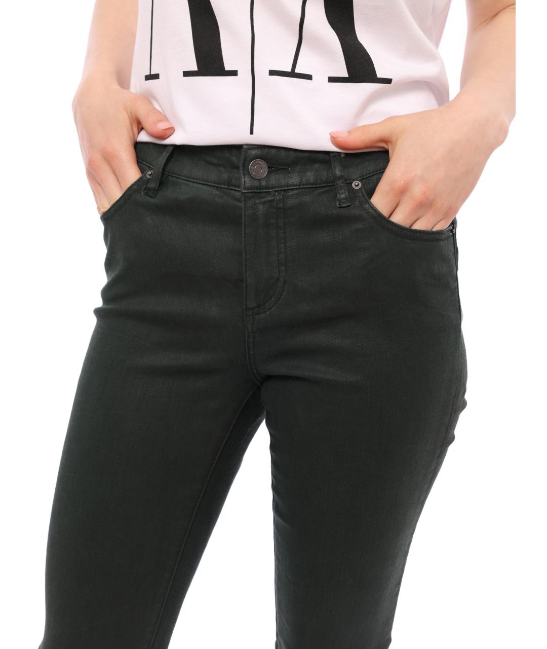 ARMANI EXCHANGE Зеленые хлопковые прямые джинсы, фото 5