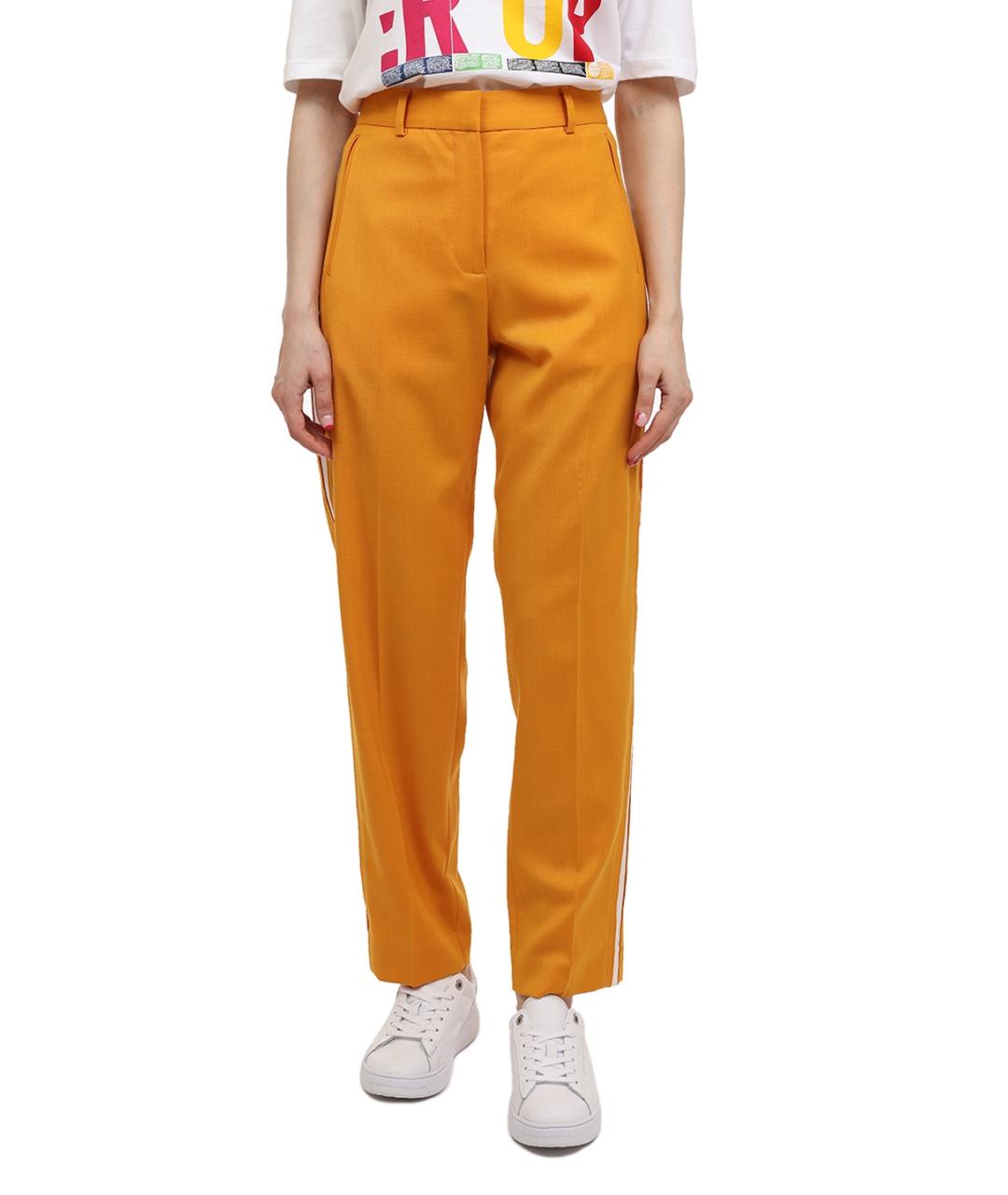 CALVIN KLEIN Желтые прямые брюки, фото 5