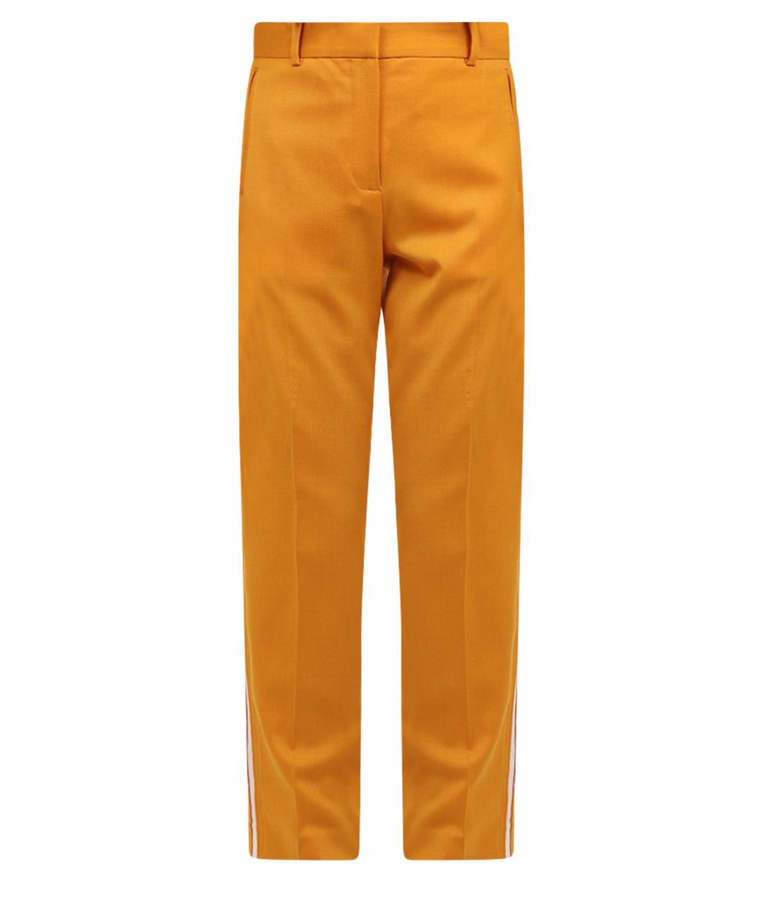 CALVIN KLEIN Желтые прямые брюки, фото 1