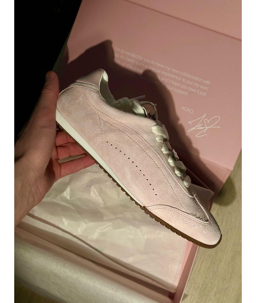 ALO YOGA Розовые замшевые кроссовки, фото 6