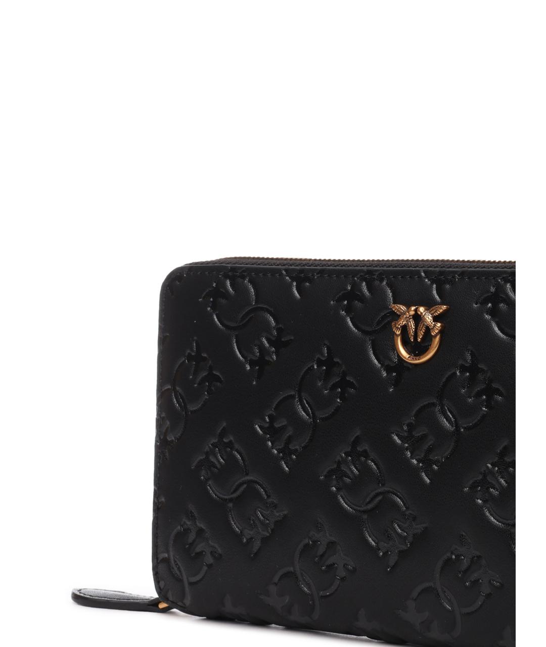 PINKO Черный кожаный кошелек, фото 4