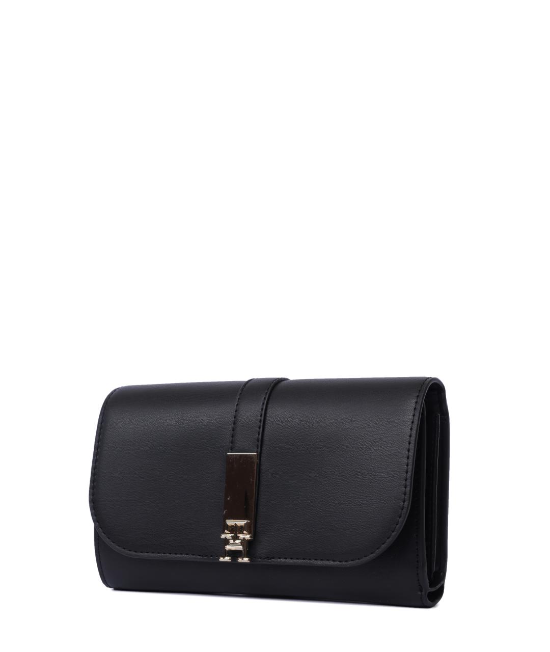 TOMMY HILFIGER Черный кошелек из искусственной кожи, фото 2