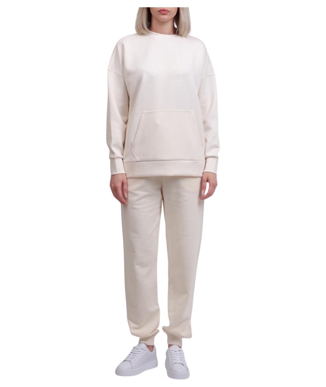 ARMANI EXCHANGE Бежевые хлопковые спортивные брюки и шорты, фото 1