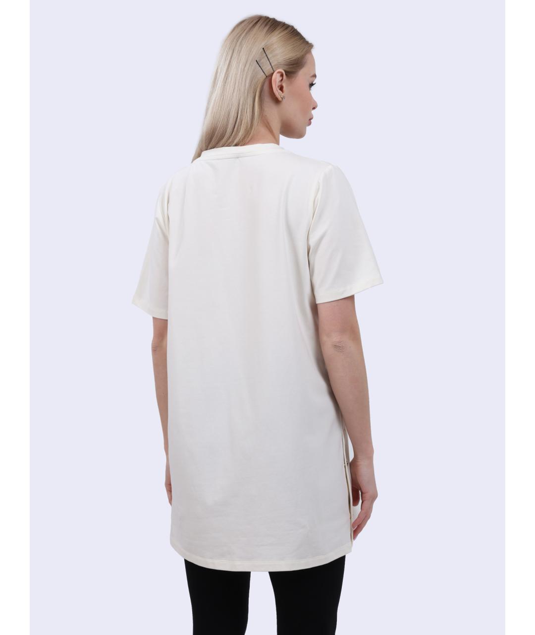 LIU JO Белая хлопковая футболка, фото 4