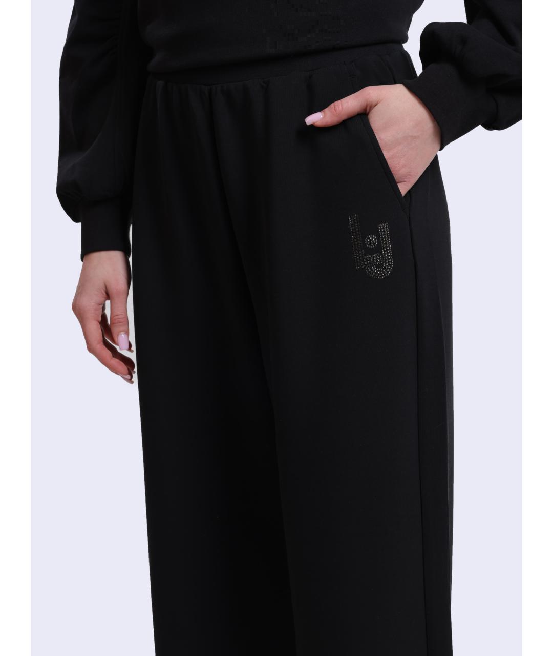 LIU JO Черные прямые брюки, фото 4