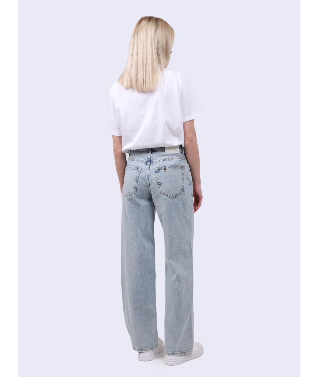 LIU JO Голубые прямые джинсы, фото 6