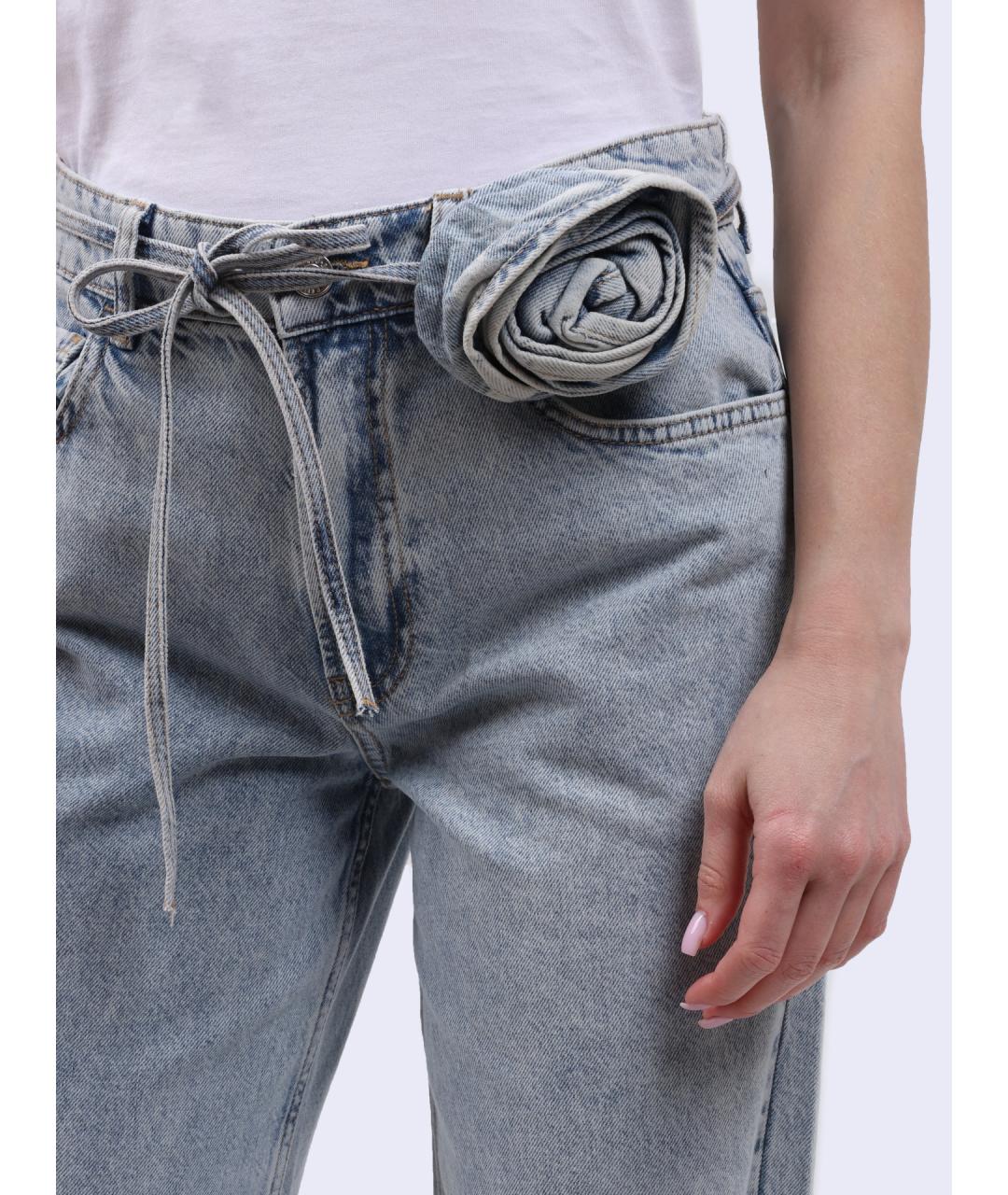 LIU JO Голубые прямые джинсы, фото 4