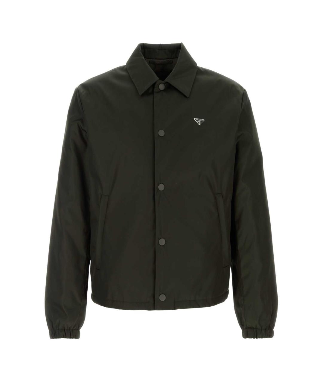 PRADA Зеленая полиэстеровая куртка, фото 1