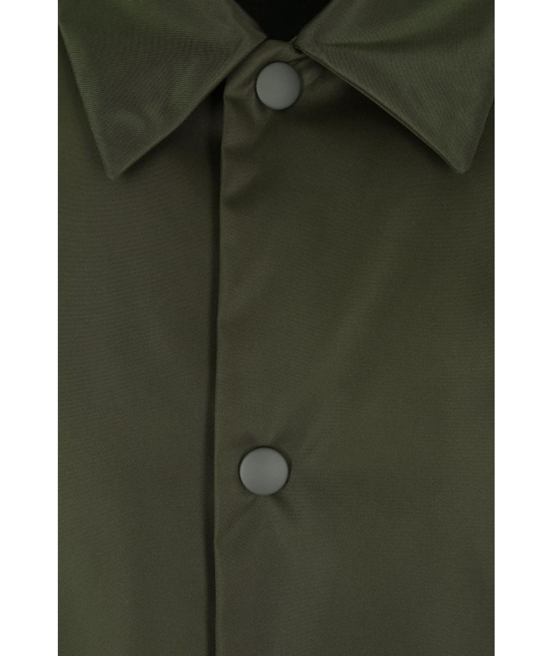 PRADA Зеленая полиэстеровая куртка, фото 3