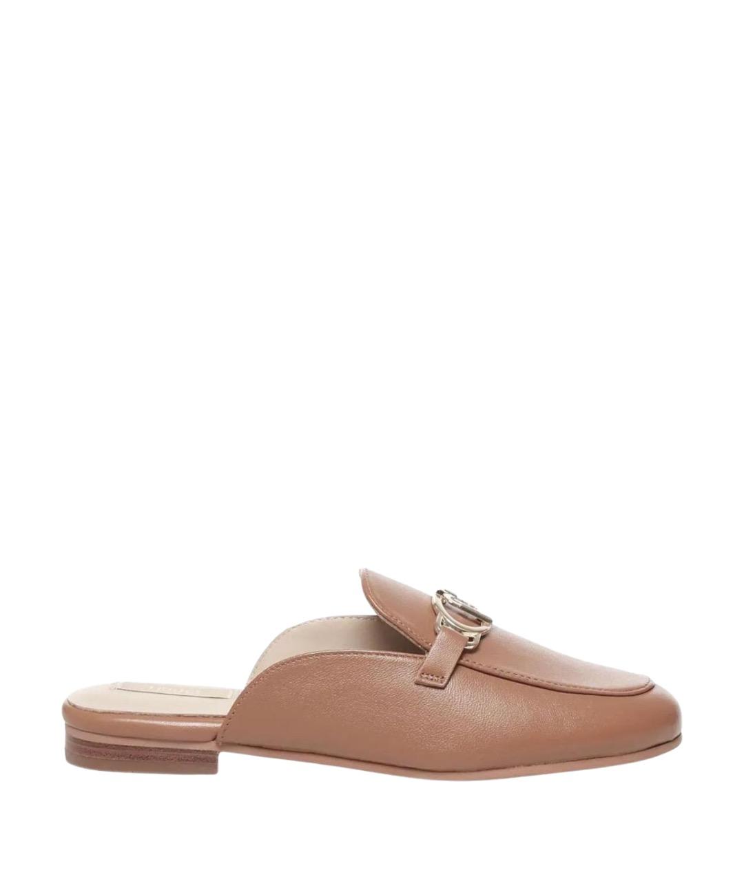 LIU JO Бежевые кожаные мюли, фото 1