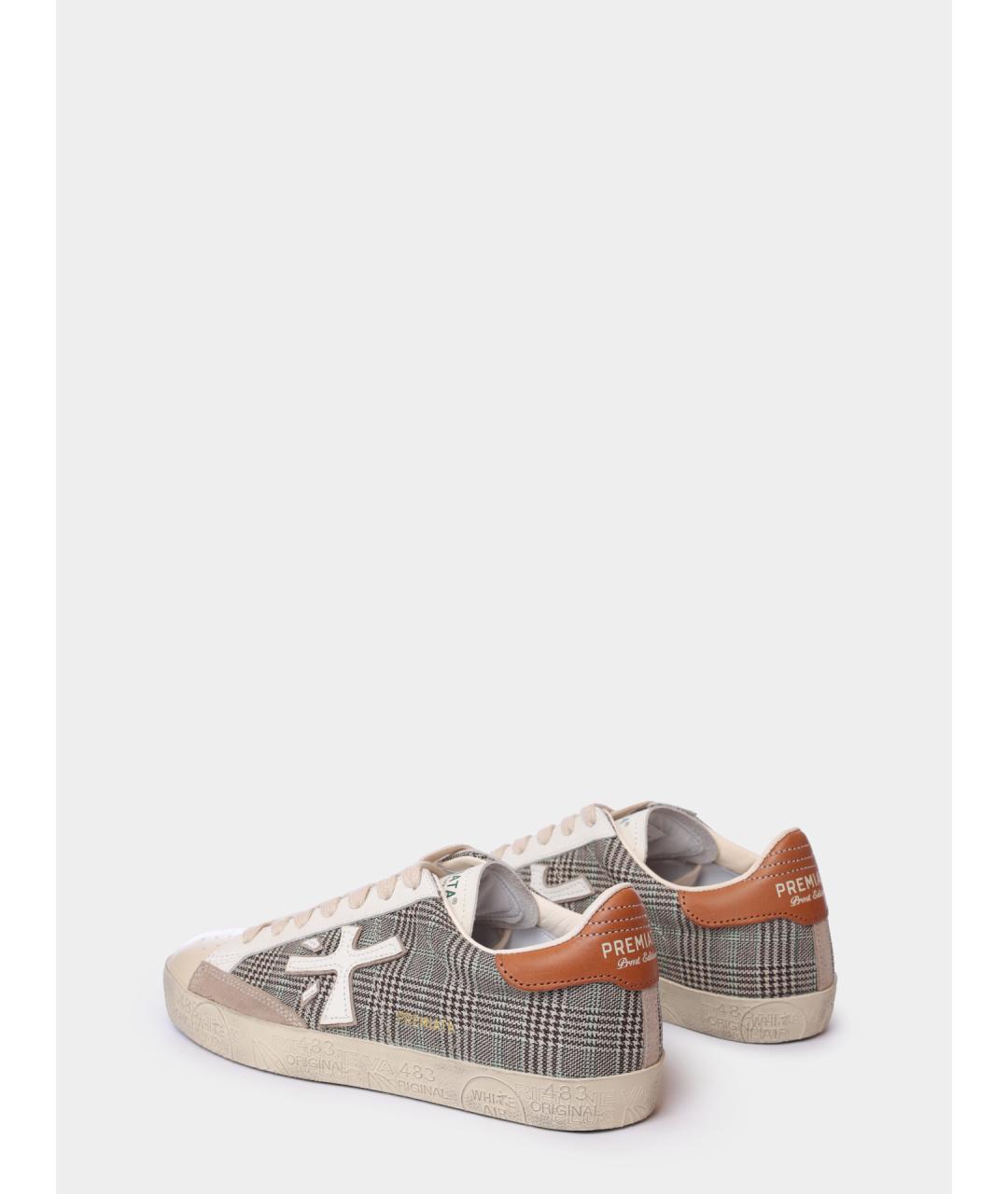 PREMIATA Серые текстильные кеды, фото 5