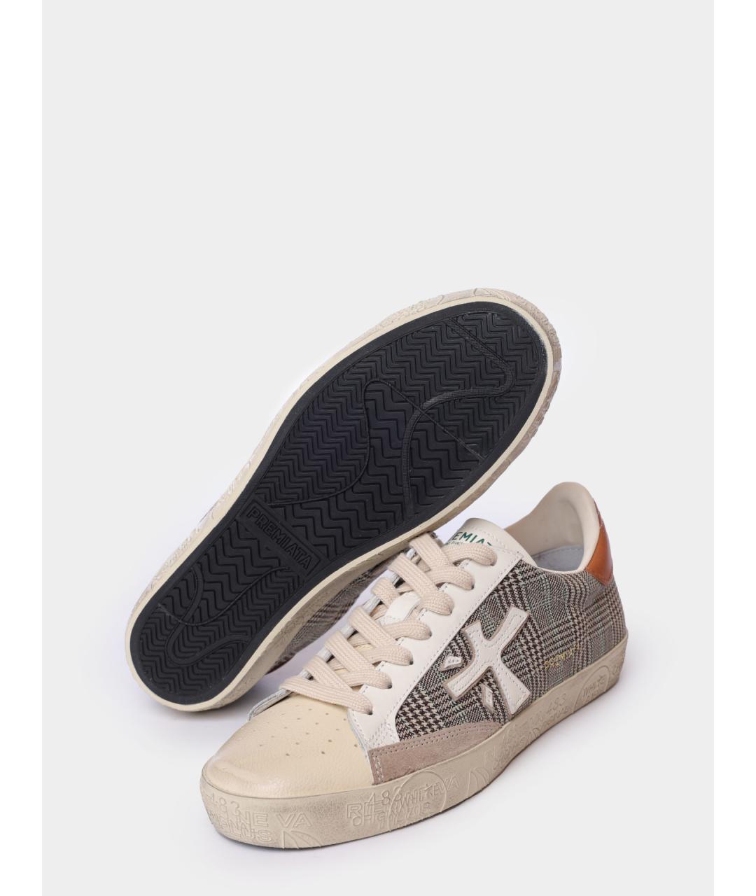 PREMIATA Серые текстильные кеды, фото 4