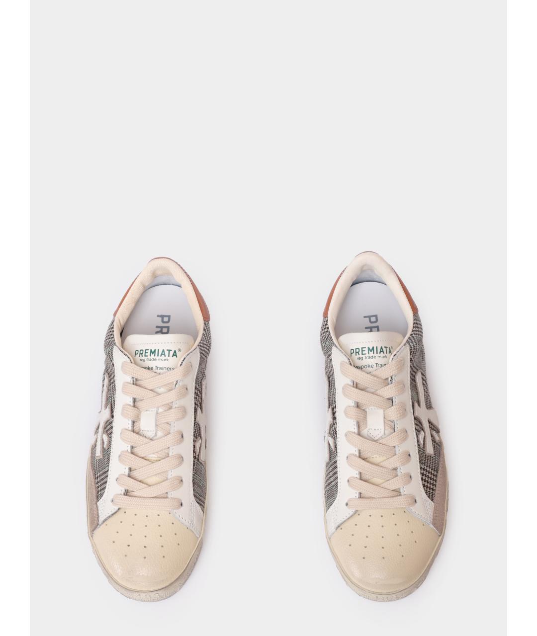 PREMIATA Серые текстильные кеды, фото 3