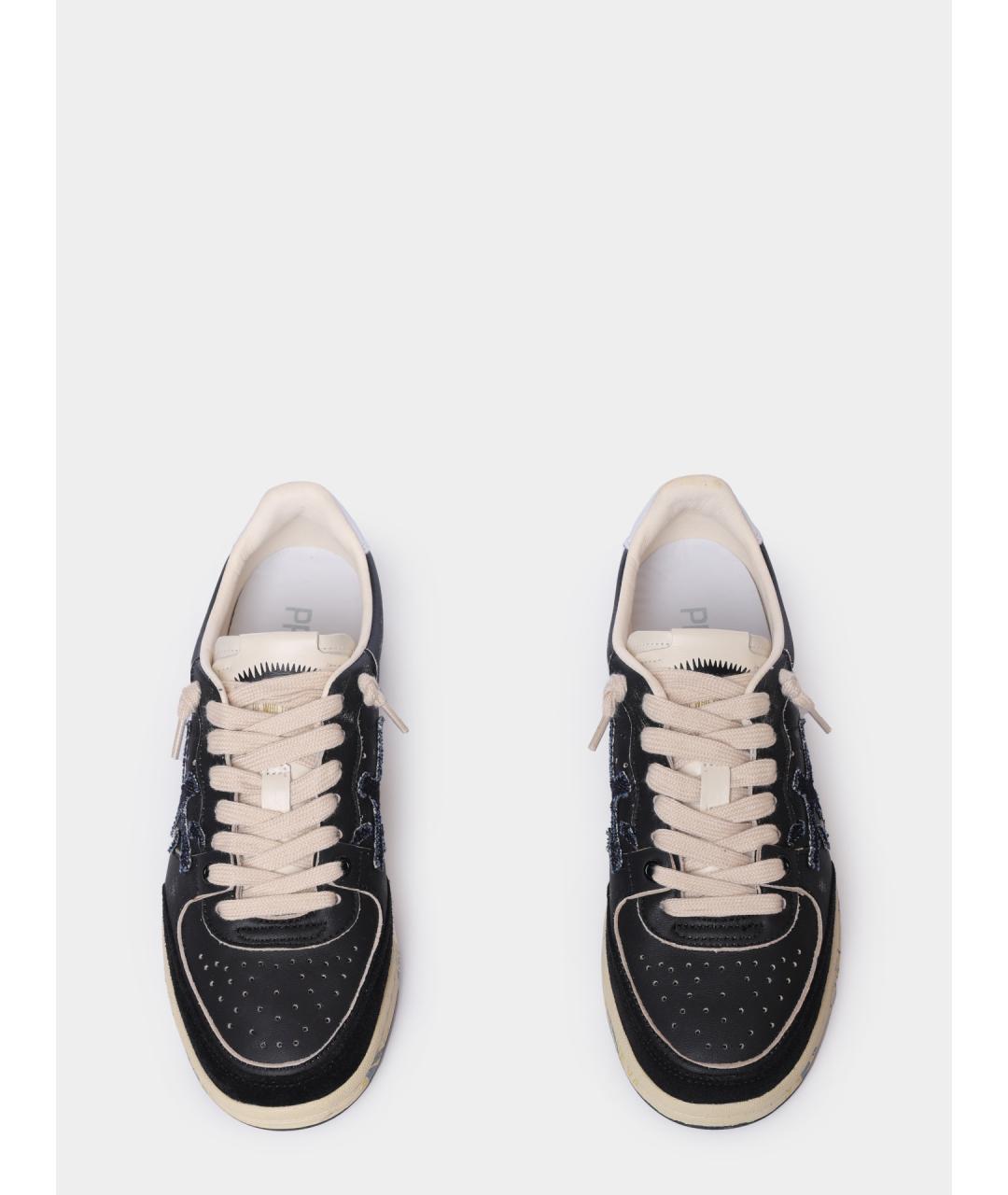 PREMIATA Черные кожаные кеды, фото 3