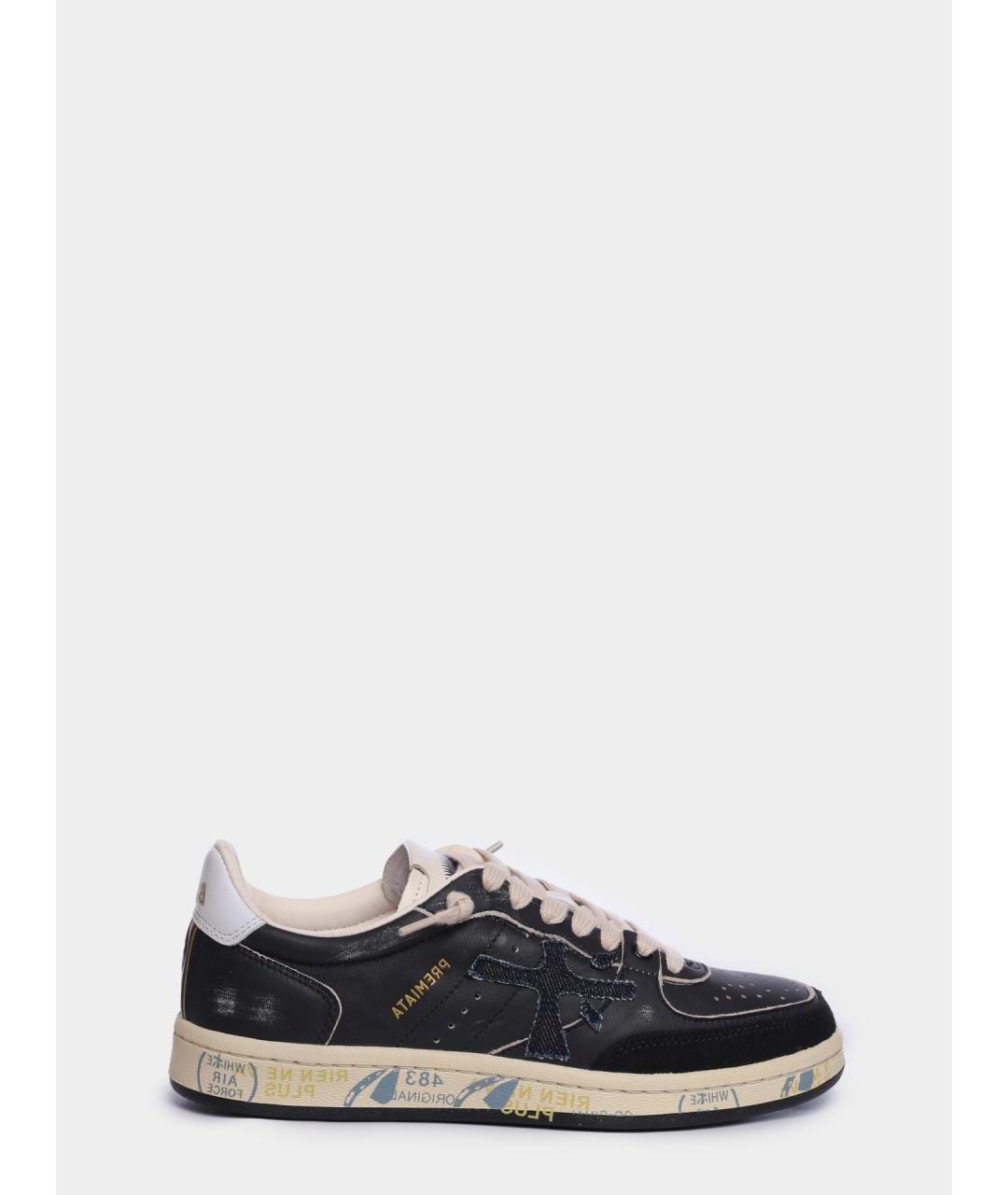 PREMIATA Черные кожаные кеды, фото 6